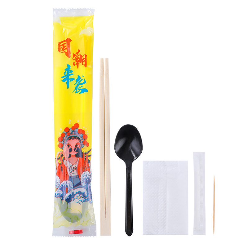 割り箸4点セット卸売りファストフード4点セット印刷可能ロゴメーカー直送|undefined