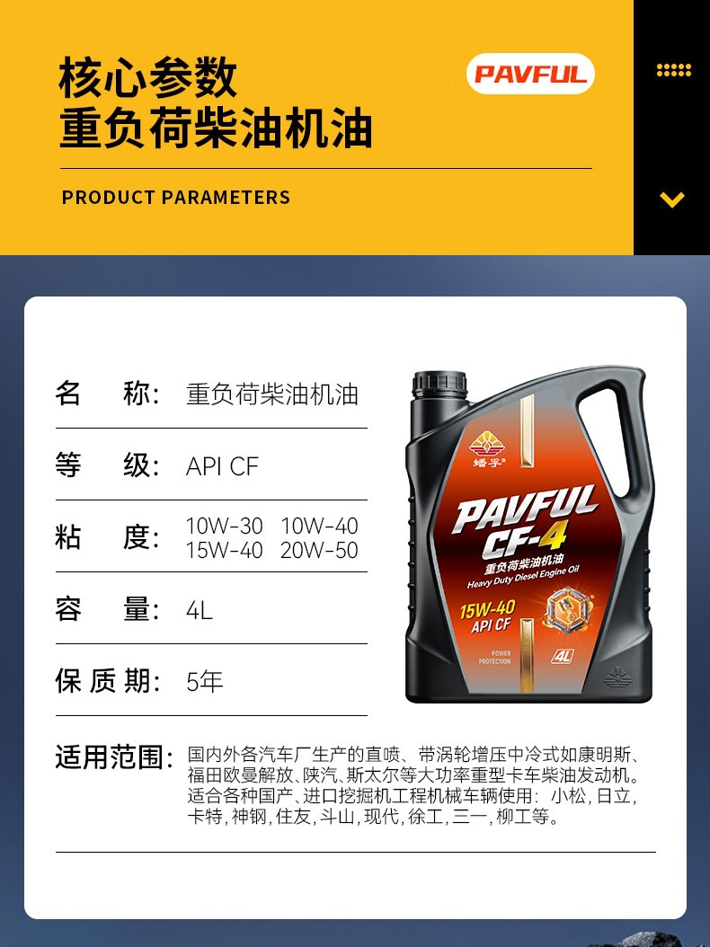 Suitable for genuine fully synthetic diesel engine oil, single-bar micro tiller, rotary tiller, Yuchai engine, and truck-specific lubrication