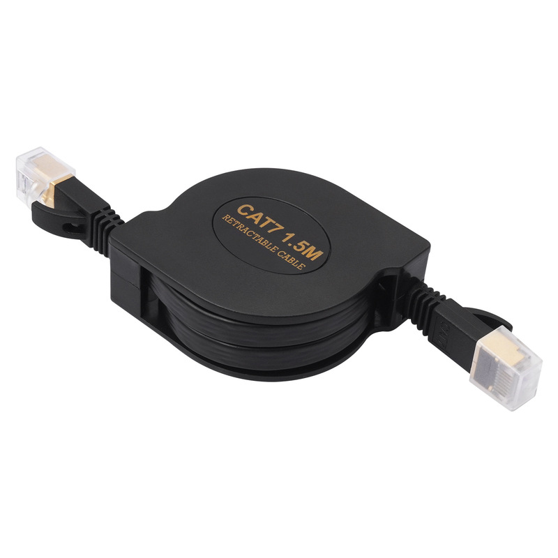 Cross-Border Cat7 10g 600Mhz 10Gbps Rj45 Category 7 8P8C Retractable Computer Router Network Cable