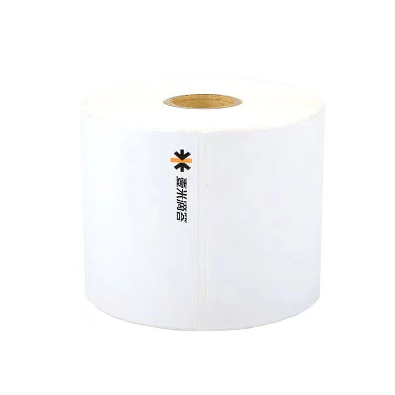 Un Metro garrapata en blanco 75*90 Express Logistics Sub-Single portátil de escritorio de papel de impresión térmica etiqueta autoadhesiva