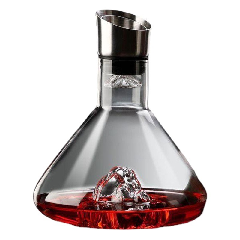 Guanshan cascada rápida decantador de vino europeo creativo iceberg filtro de vidrio separador de vino hogar