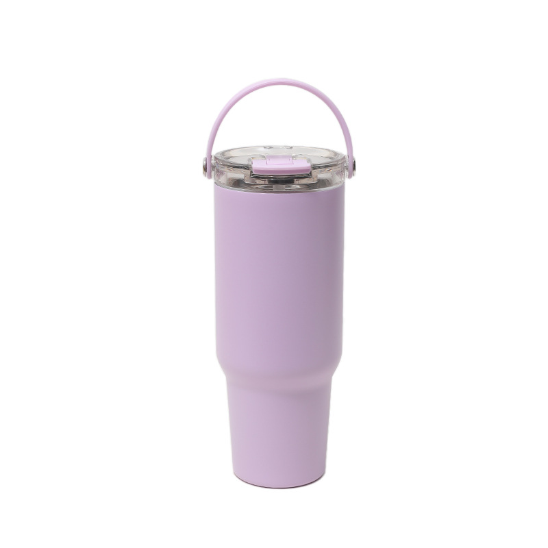 304 taza de acero inoxidable al aire libre 40OZ diosa doble bebida con mango de paja taza de hielo