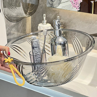 Transparent Washbasin, High-Looking Laundry Basin, Washbasin, Kitchen Sink, Pet Plastic Basin Manufacturer Wholesale