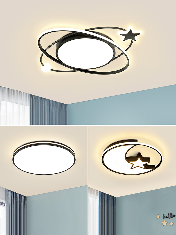 led臥室吸頂燈兒童房間男孩女孩現代簡約大氣客廳主燈吊燈具大全