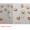 Three dimensional crystal for manicure heart shaped heart-shaped, nail decoration, decorations, with gem