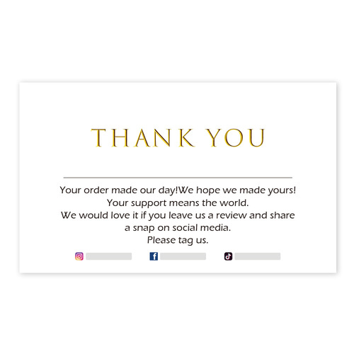 Cross-border wholesale pink thank you cards on copper paper, gift card packaging English DIY cards