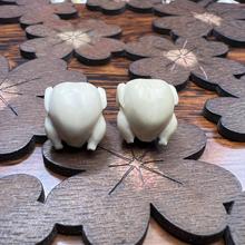 天然保真猛犸牙雕烧鸡三通三通文玩手串108佛头配饰珠