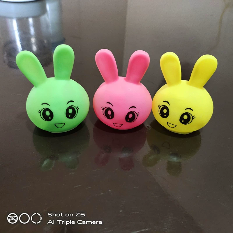 Cartoon colorful plastic night light, rings, toy, Birthday gift