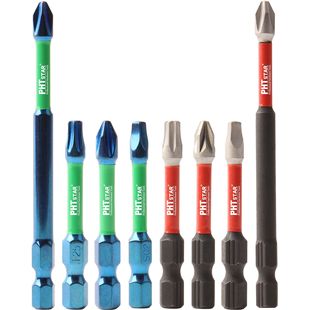 High-Strength S2 Alloy Steel Screwdriver Bit Customization Strong Magnetic Durable Hardware Tools Wholesale