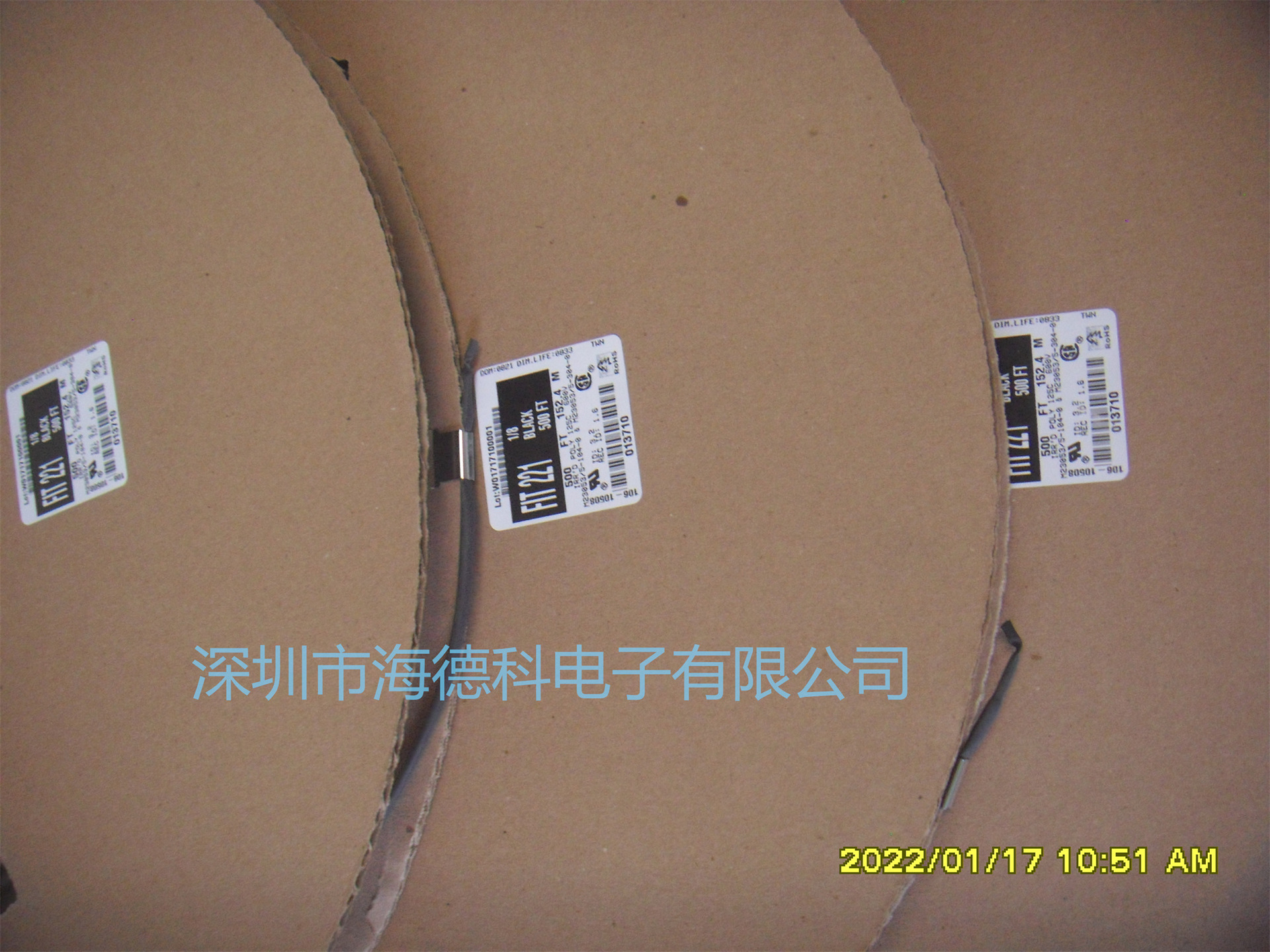 海德科电子UL1015/1230 600V  20AWG alpha wire电线782001 BK005