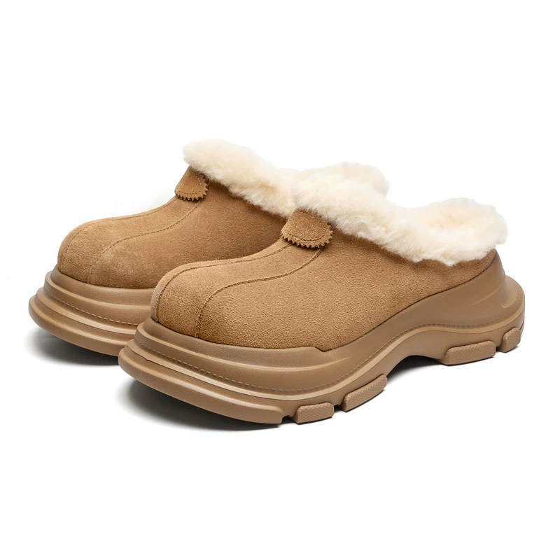 Теплые сапоги Baotou с толстой подошвой для женщин, сапоги Birkenstock на липучке, широкие носки для пар, хлопковые ботинки, обувь для мужчин от холода