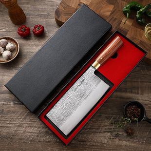 Foreign trade cross-border pure hand forged kitchen knife high chromium steel slicing knife kitchen knife sharp and easy to sharpen knife
