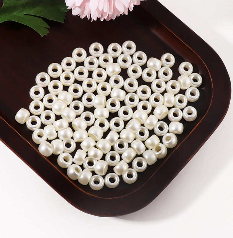 100 Pieces ABS Solid Color Beads display picture 2