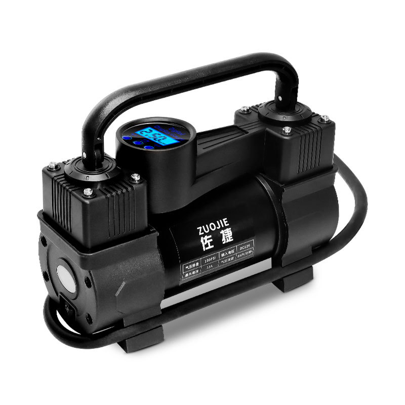 Car tire portable electric high-power double-cylinder lighting high-pressure air pump for car car air pump