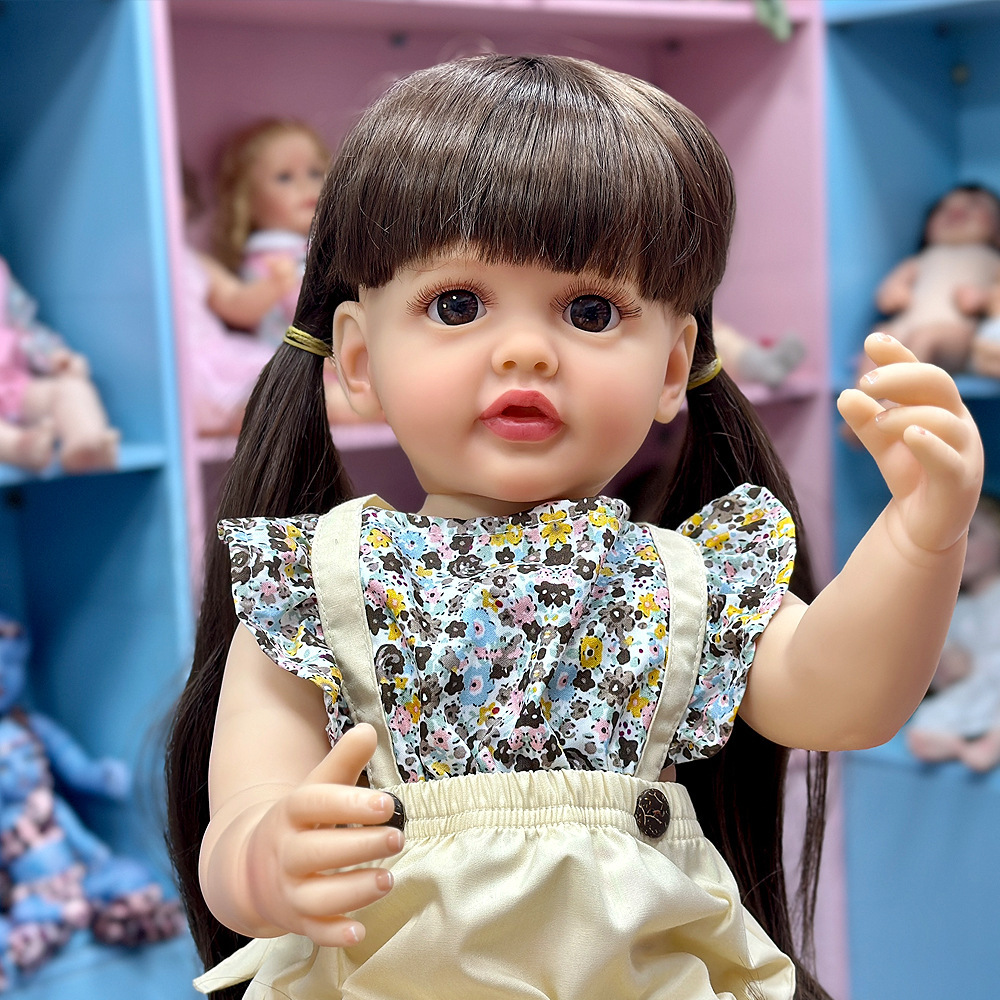 Muñecas transfronterizas de venta caliente para niños muñecas tiemblan juguetes de chicas pesadas acompañantes lotes de simulación muñecas suaves