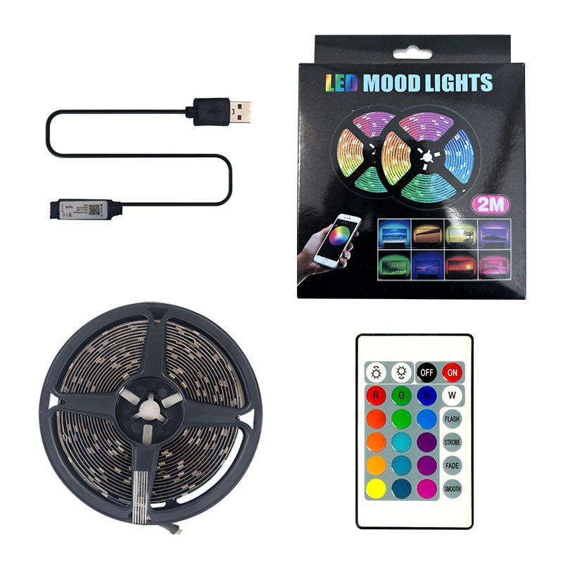 led低压5V5050RGB套装灯带七彩USB蓝牙电视背景墙装饰氛围灯|undefined