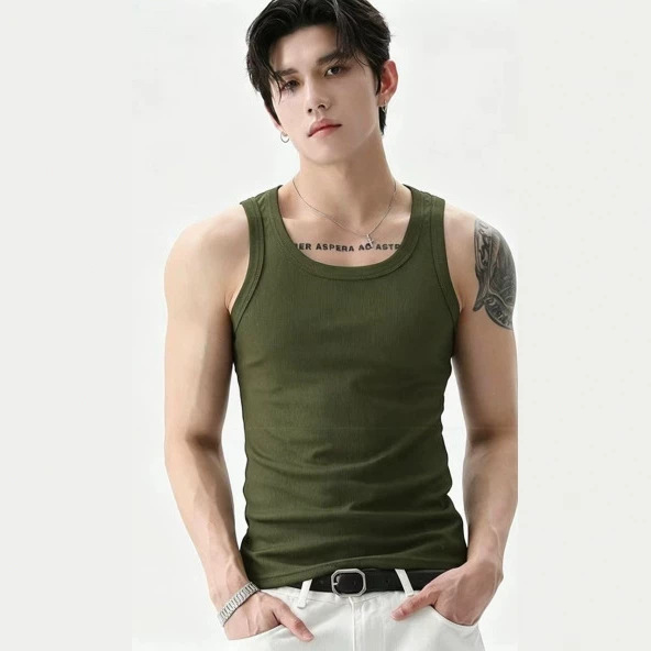 Standard versatile vest, summer fitness elastic round neck tight-fitting sports slimming base layer training hurdles wholesale trendy