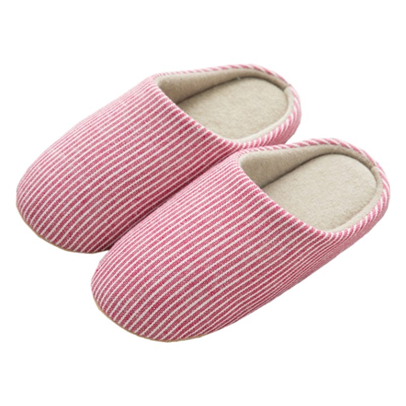 Zapatillas de fondo de tela silenciosas de estilo japonés para hombres y mujeres en interiores primavera y otoño piso de madera hogar fondo suave más tamaño zapatillas de algodón antideslizantes