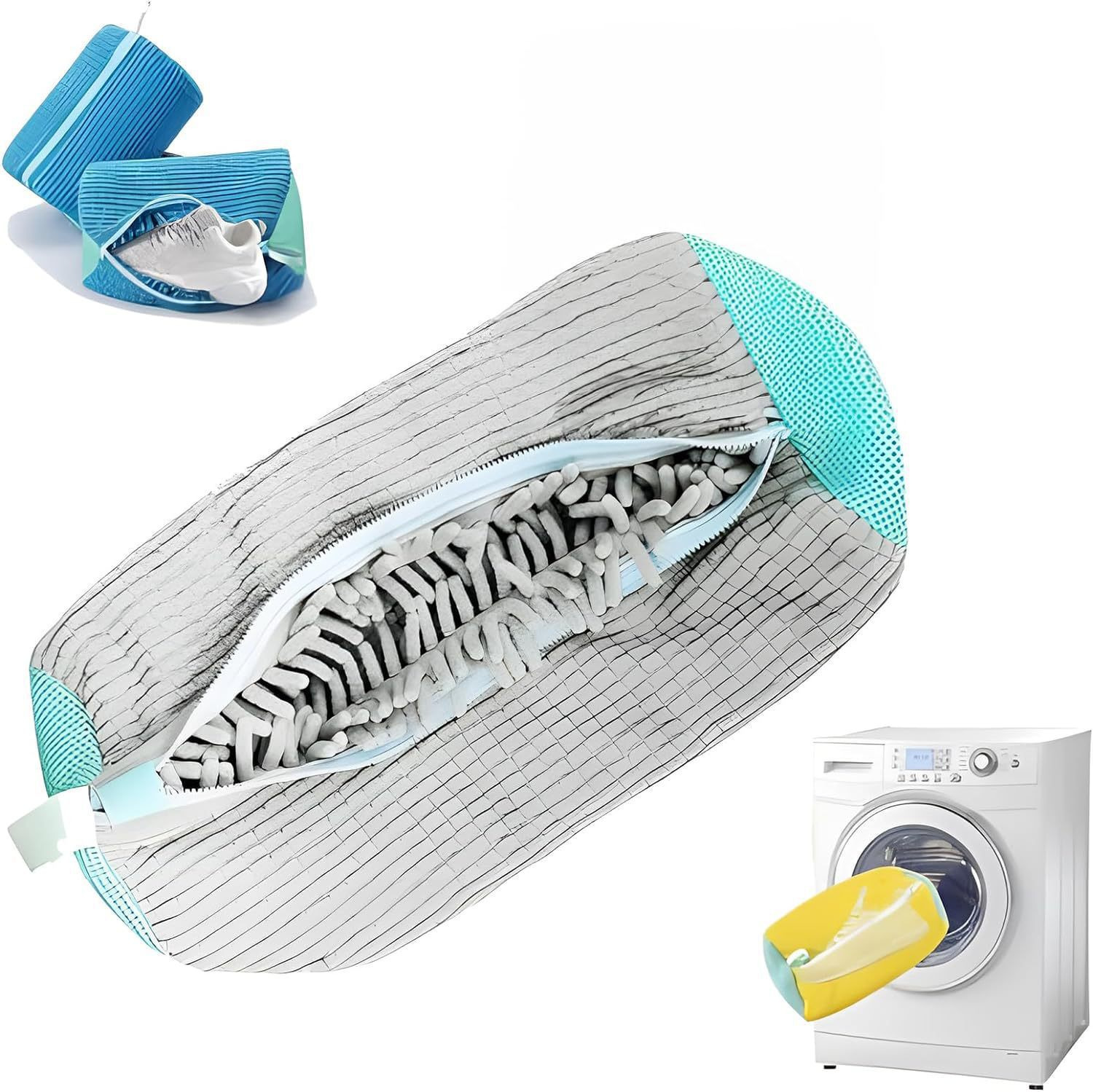 Shoe Washing Bag Laundry Protector Mesh Bag Machine Wash Shoes Care Bag Household Lazy Shoe Washing Bag Anti-deformation