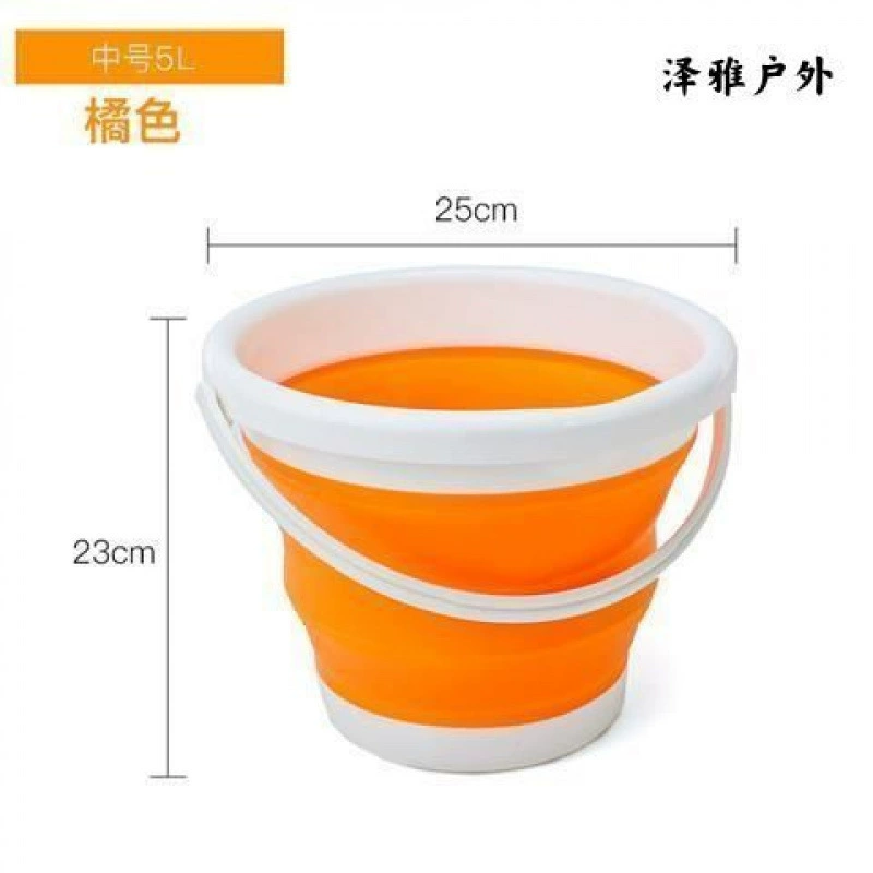 Foldable handheld universal bucket for traveling