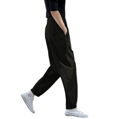 2025 Spring and Autumn Women's Mini Footless Harem Pants Work Pants Turnip Casual Pants Three-quarter Length Loose Straight Leg Pants