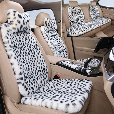 rabbit plush seat cushion three-piece set – Seat cushion, seat cover