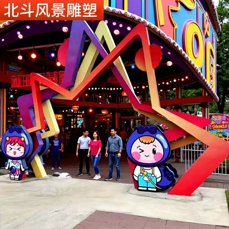 承接大型不锈钢拱门雕塑钢结构雕塑园林跨街园林工程城市景观雕塑