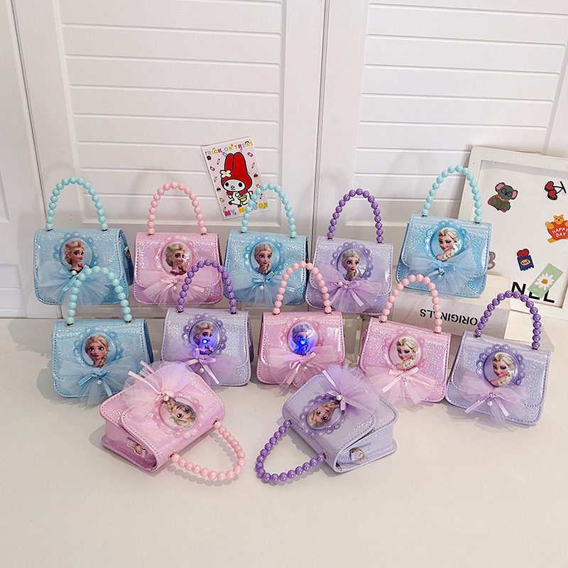 Bolsos de mochila para niños, princesa Aisha, bolsos de hombro de moda para niñas, bolsos de perlas para niñas.