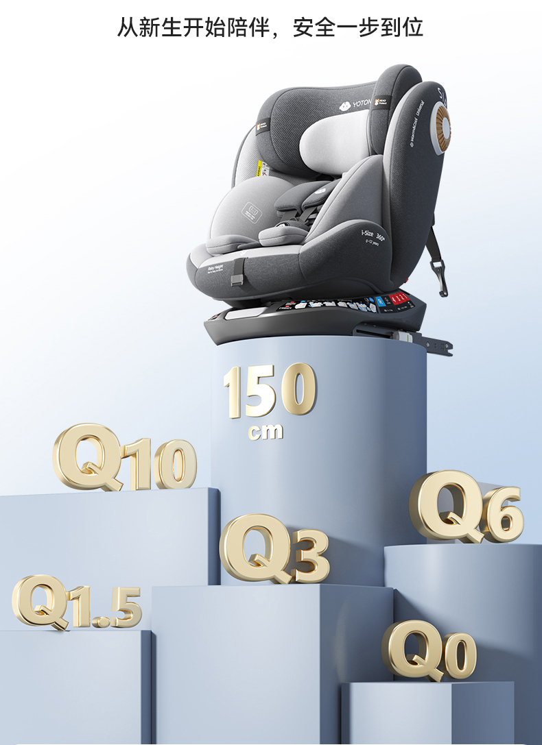 German Children's Car Seat Car-Mounted Newborn Infants and Toddlers