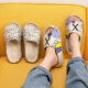 虾皮图案夏季拖鞋flat shoes学生flip flops slippers情侣一字拖