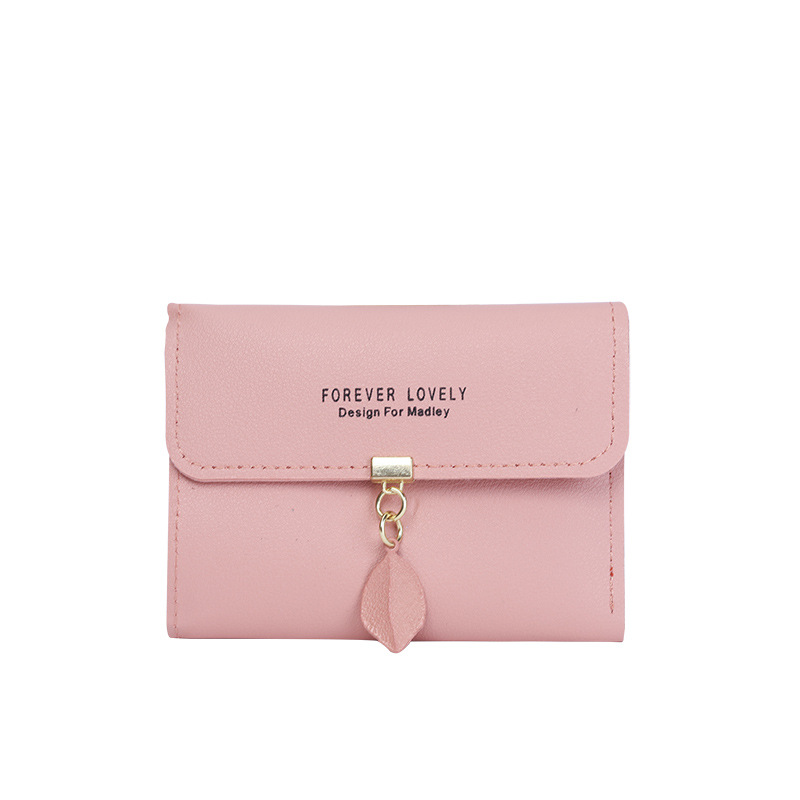 Monedero femenino plegable simple