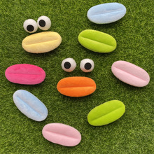 新款卡通大眼香肠嘴毛绒玩具毛绒小嘴唇眼睛饰品配件公仔大眼睛