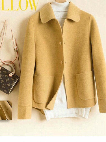 2025 autumn and winter new double-sided velvet woolen coat for women, small coat, chanel style, short style