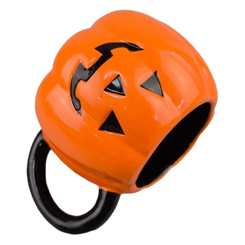 Estricta Selección de Linda calabaza taza ins estilo fantasma Festival Zombie taza naranja taza de café taza personalizada traje de cerámica