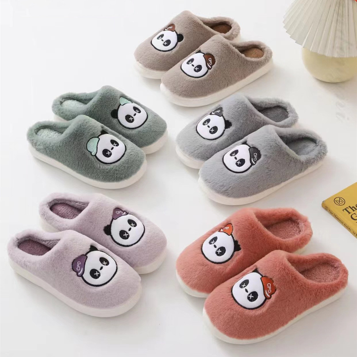 Directo de fábrica Zapatillas de algodón casa de invierno casa hombres y mujeres ancianos Zapatillas de algodón cálido forro polar fondo grueso Zapatillas de lana al por mayor