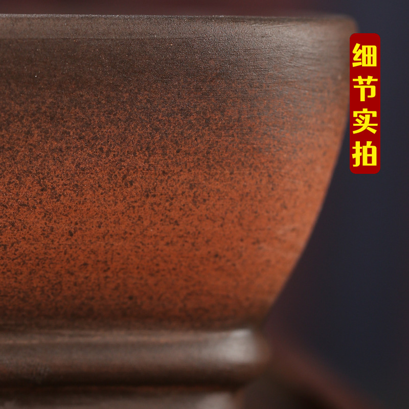 Antiguo púrpura arena maceta fábrica al por mayor grande rectangular suculenta gres bonsai simple orquídea especial maceta