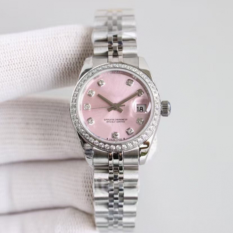 Classic Mother-Of-Pearl Watch, Fashionable and Trendy Wristwatch with Small Dial, Fully Automatic Mechanical Daisika Women's Calendar Watch