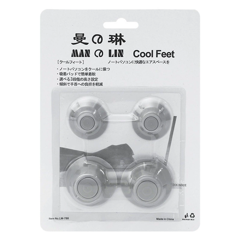 Портативная присоска для ноутбука охлаждающая подставка для ног Подушка с высоким теплоотводом подставка для компьютера база 4 шт.