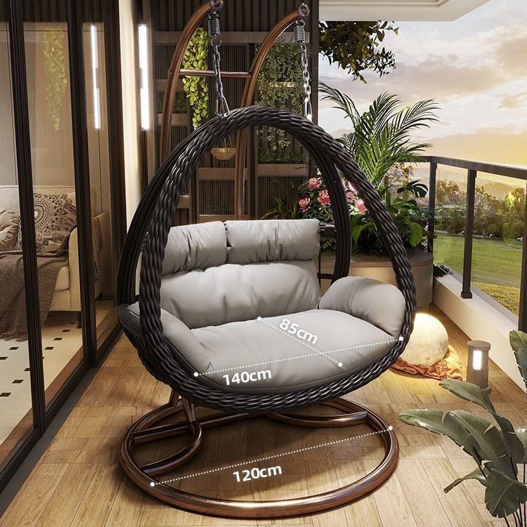 Cestas de suspensión al aire libre casera swing nido de pájaros silla de caña silla de patio doble mecedora hamaca interior balcón silla perezosa