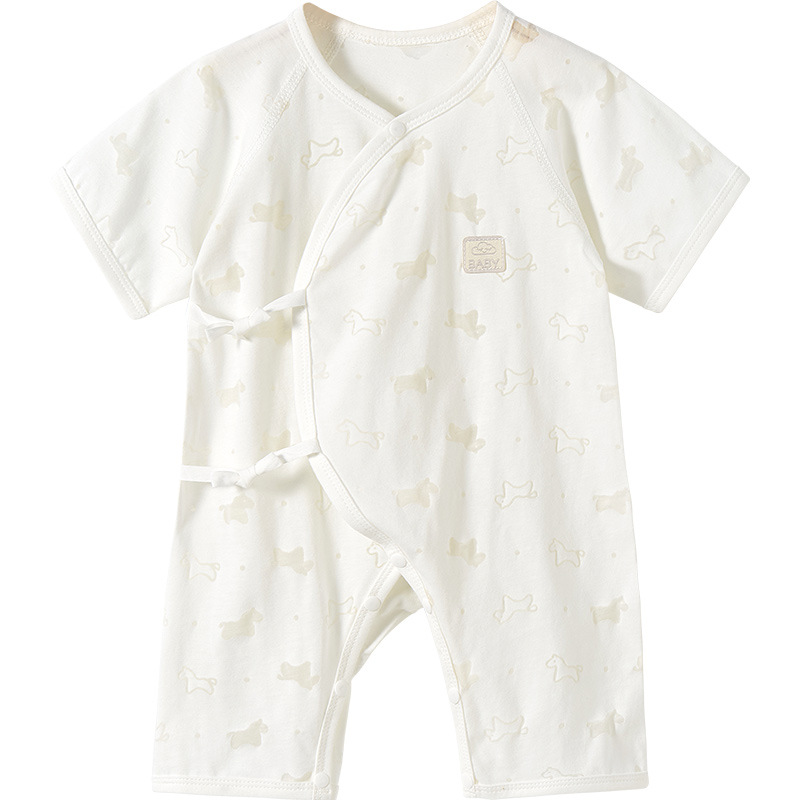 Baby Jumper de verano bebé delgado monje de manga corta para salir con ropa de verano para niños pequeños pijamas ropa de recién nacidos