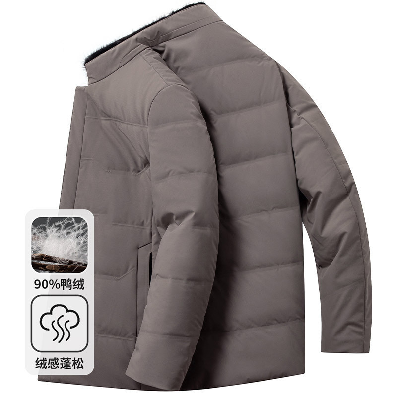 Mink Fur Collar Rabbit Fur Lining Duck down Jacket Men's 2025 Autumn and Winter New Classy Fur Men's Jacket