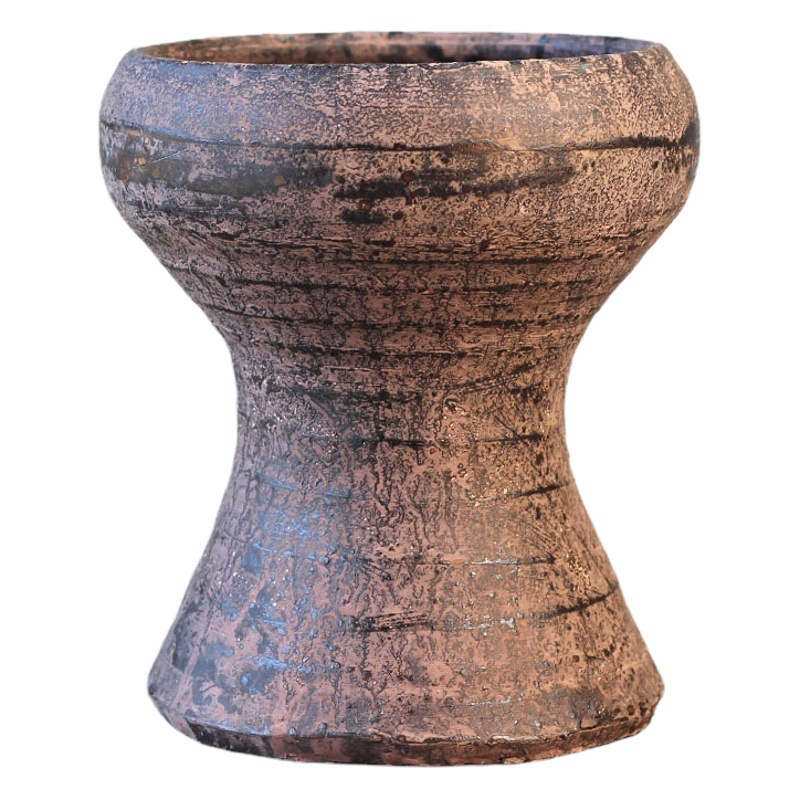 Gran diámetro maceta suculenta maestro acantilado pila de gres hecho a mano vintage arcilla alta decoración florero transpirable estilo chino