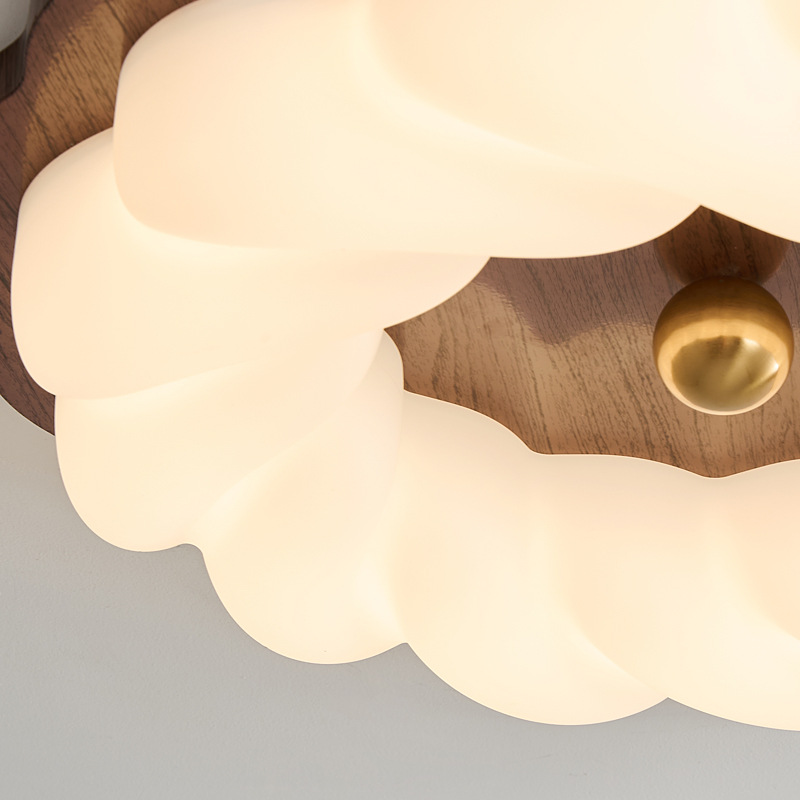 Protector de ojos de espectro completo, lámpara de techo de dormitorio principal de estilo retro francés, nube de burbujas, habitación para niños, lámpara de estudio