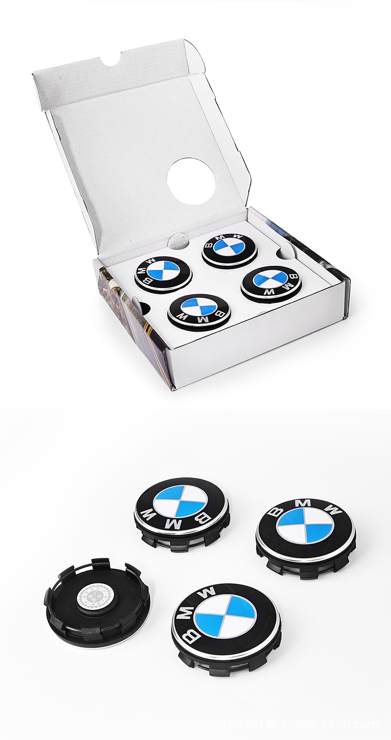 Bmw 50Th Anniversary Commemorative Floating Wheel Center Caps Compatible with 1 Series, 3 Series, 5 Series, 7 Series