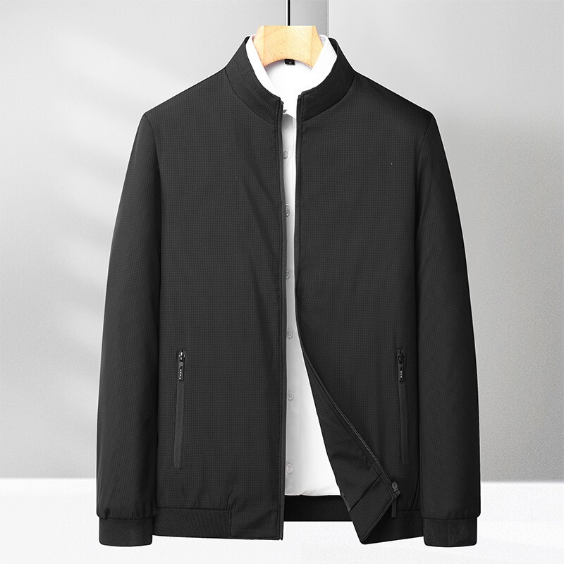 Simple casual men's jacket, middle-aged men's jacket, casual upper garment for middle-aged and elderly, business fashion men's clothing