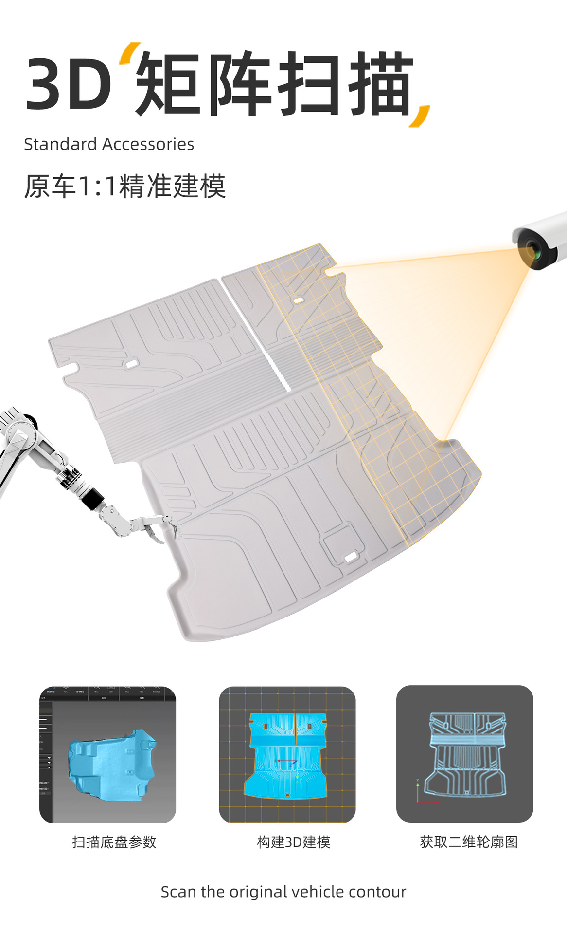 Suitable for the Fangchengbao Titanium 3 trunk mat, 25-26 model, special Titanium 3 flash charge version TPE car trunk mat