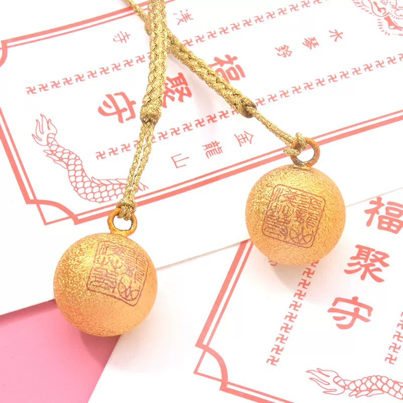 日本浅草寺金龙山福聚水音铃御守挂饰开运平安印字金龙铃铛挂件