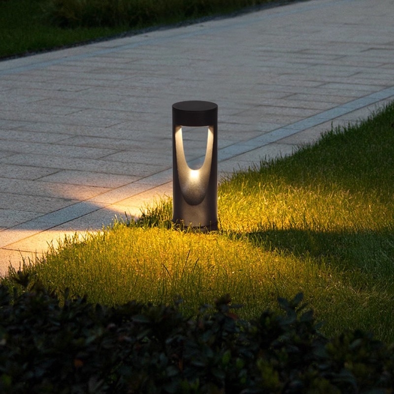 Jardín al aire libre lámpara de césped impermeable lámpara de decoración de patio lámpara de aluminio lámpara de césped LED nueva lámpara de césped