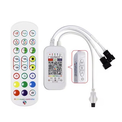 Bluetooth Magic Color Remote Control Ws2812B Controller Full-Color Led2811 Running Lights with Voice Control 5V/12V24V Bluetooth Magic Color Remote Control Ws2812B Controller Full-Color Led2811 Running Lights with Voice Control 5V/12V24V
