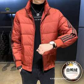 羽绒服男冬季潮牌网红同款男士轻薄保暖立领社会精神小伙修身外套